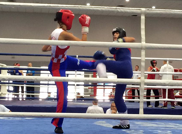 Croatian and Serbian girls in the ring